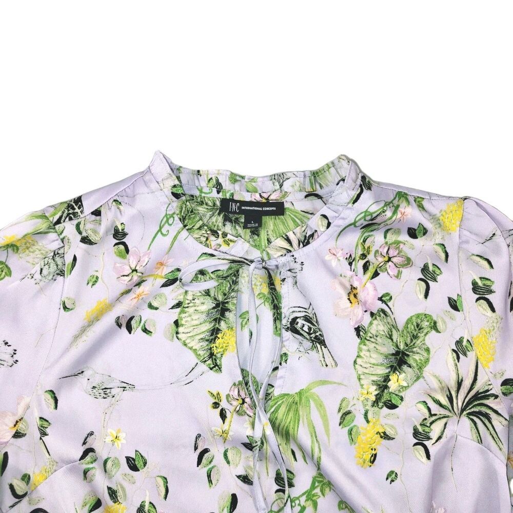 INC International Concepts Women’s...floral Blouse Sz L